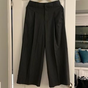 Grey Pinstripe Trousers